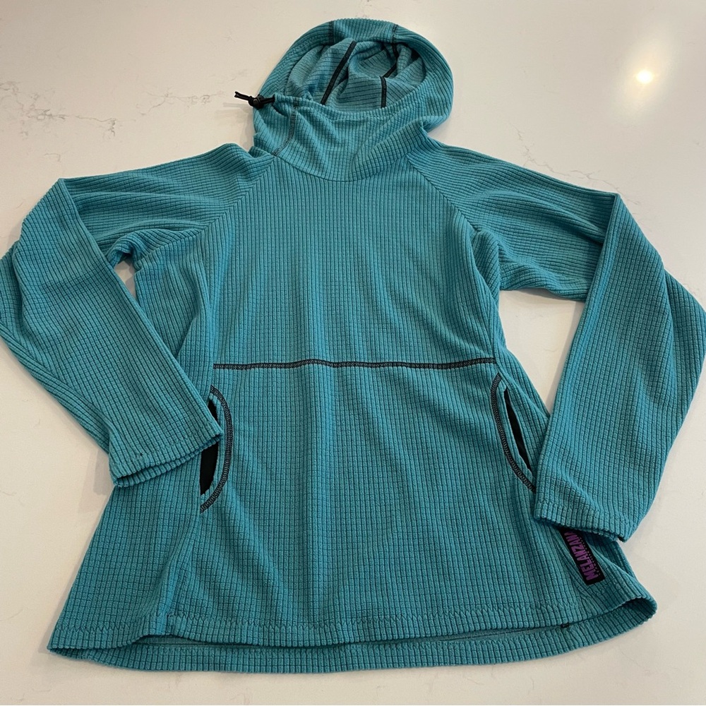 Melanzana Teal Hooded Top
